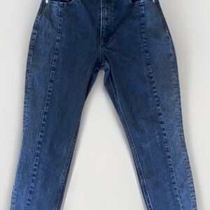 Abercrombie & Fitch Jeans Womens 27/4 Short Black Denim Curve Love Mom High Rise